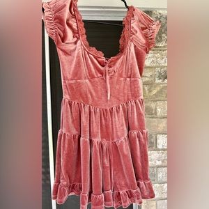 Urban outfitters velvet romper